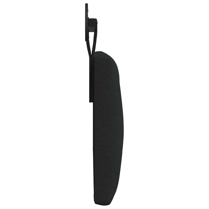 Cap de pat suspendat Pe perete Negru 110 x 55 x 7 cm țesătură - WALTI WALTI