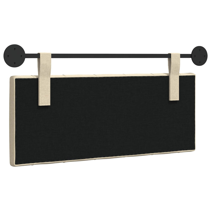 Cap de pat suspendat Pe perete Crem 110 x 55 x 7 cm țesătură - WALTI WALTI