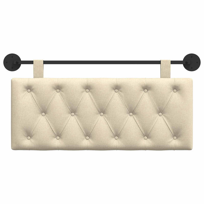 Cap de pat suspendat Pe perete Crem 110 x 55 x 7 cm țesătură - WALTI WALTI