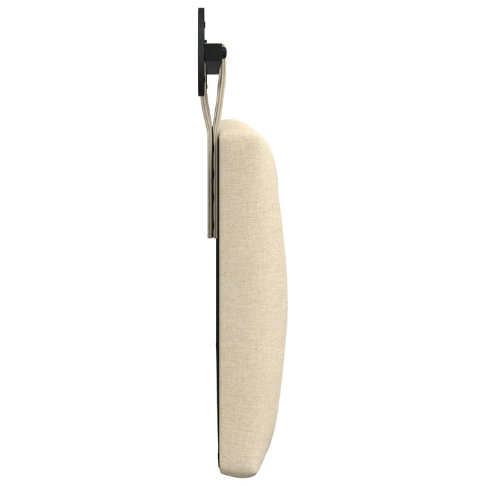 Cap de pat suspendat Pe perete Crem 110 x 55 x 7 cm țesătură - WALTI WALTI