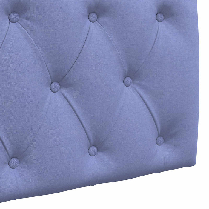 Cap de pat suspendat Albastru Jeans 110 x 55 x 7 cm țesătură - WALTI WALTI