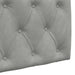 Cap de pat suspendat Gri deschis 110 x 55 x 7 cm Catifea - WALTI WALTI