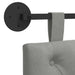 Cap de pat suspendat Gri deschis 110 x 55 x 7 cm Catifea - WALTI WALTI
