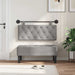 Cap de pat suspendat Gri deschis 110 x 55 x 7 cm Catifea - WALTI WALTI