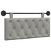 Cap de pat suspendat Gri deschis 110 x 55 x 7 cm Catifea - WALTI WALTI