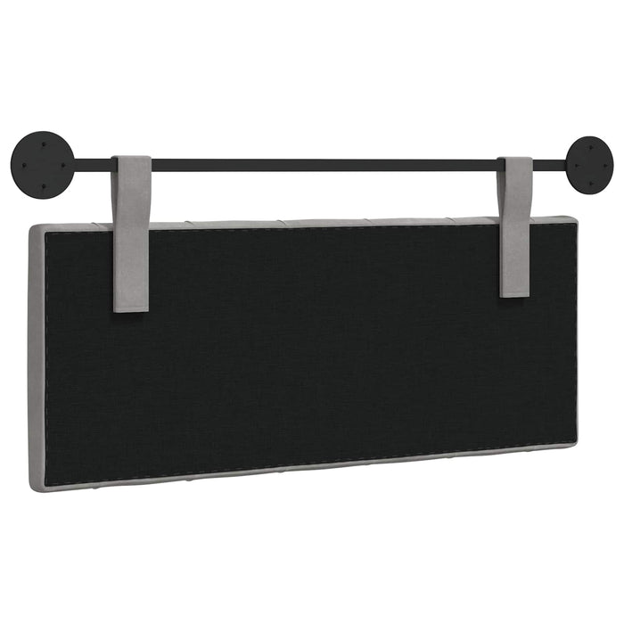 Cap de pat suspendat Gri deschis 110 x 55 x 7 cm Catifea - WALTI WALTI