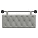 Cap de pat suspendat Gri deschis 110 x 55 x 7 cm Catifea - WALTI WALTI
