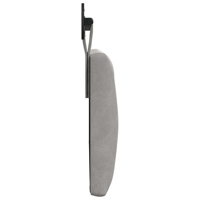 Cap de pat suspendat Gri deschis 110 x 55 x 7 cm Catifea - WALTI WALTI