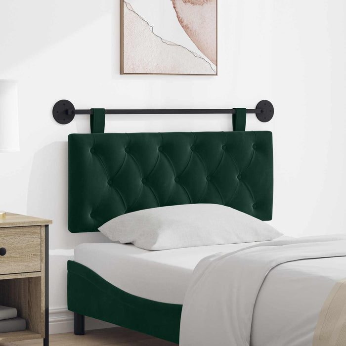 Cap de pat suspendat Verde închis 110 x 55 x 7 cm Catifea - WALTI WALTI