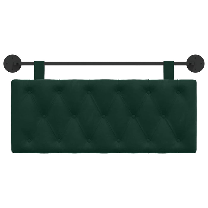 Cap de pat suspendat Verde închis 110 x 55 x 7 cm Catifea - WALTI WALTI