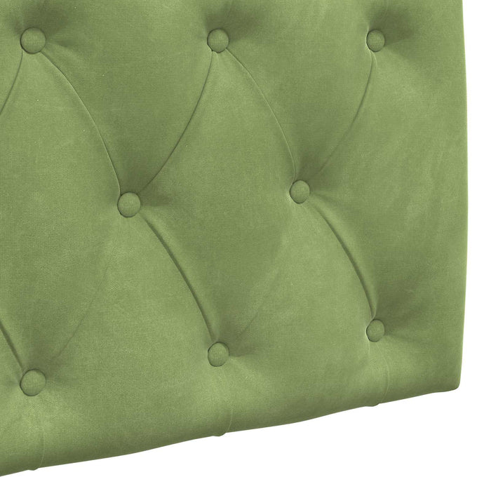 Tăblie de pat suspendată Verde deschis Catifea - WALTI WALTI