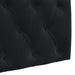 Cap de pat suspendat Pe perete Negru 110 x 55 x 7 cm Catifea - WALTI WALTI