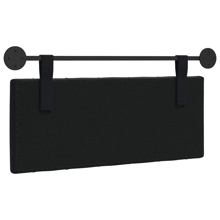 Cap de pat suspendat Pe perete Negru 110 x 55 x 7 cm Catifea - WALTI WALTI