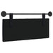 Cap de pat suspendat Pe perete Negru 110 x 55 x 7 cm Catifea - WALTI WALTI