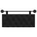 Cap de pat suspendat Pe perete Negru 110 x 55 x 7 cm Catifea - WALTI WALTI