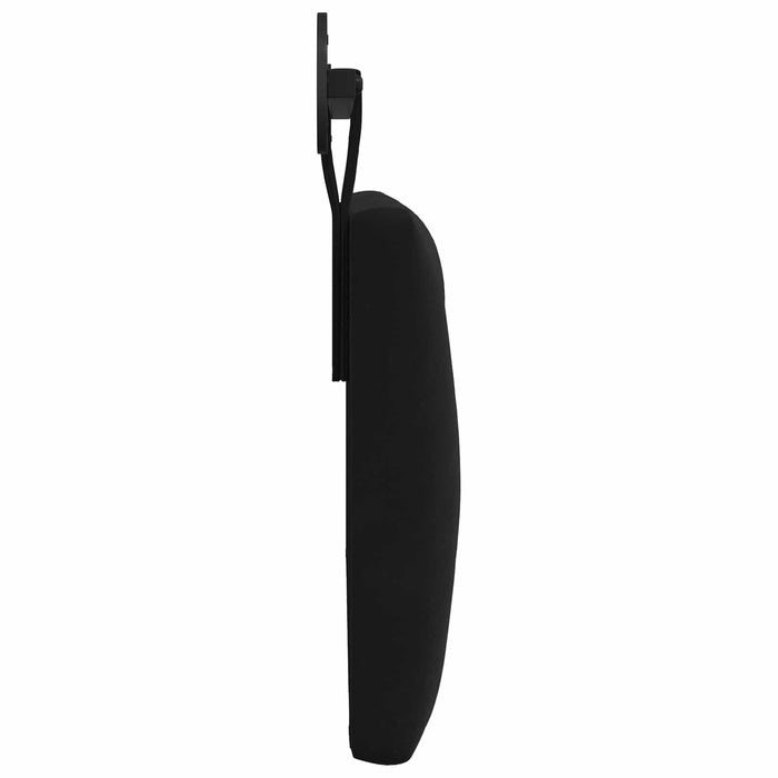 Cap de pat suspendat Pe perete Negru 110 x 55 x 7 cm Catifea - WALTI WALTI