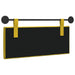 Cap de pat suspendat Pe perete Galben 110 x 55 x 7 cm Catifea - WALTI WALTI