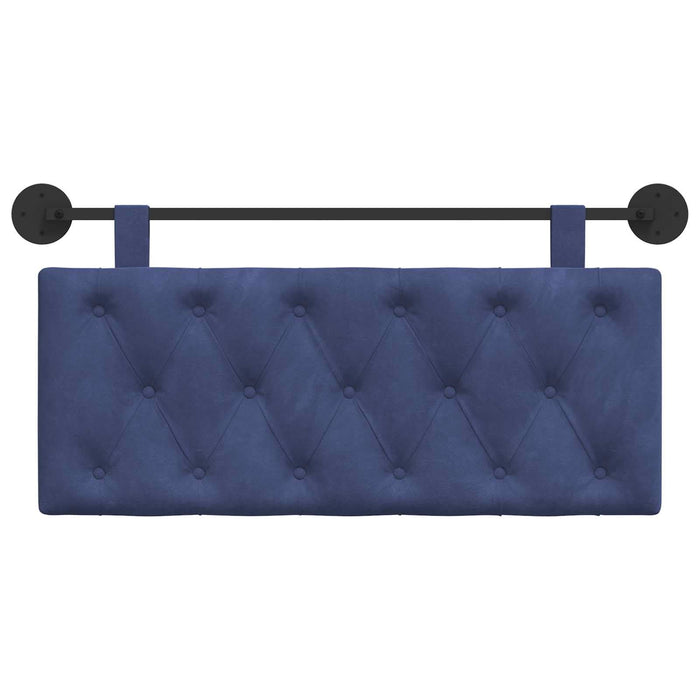 Cap de pat suspendat Albastru Poliție 110 x 55 x 7 cm Catifea - WALTI WALTI