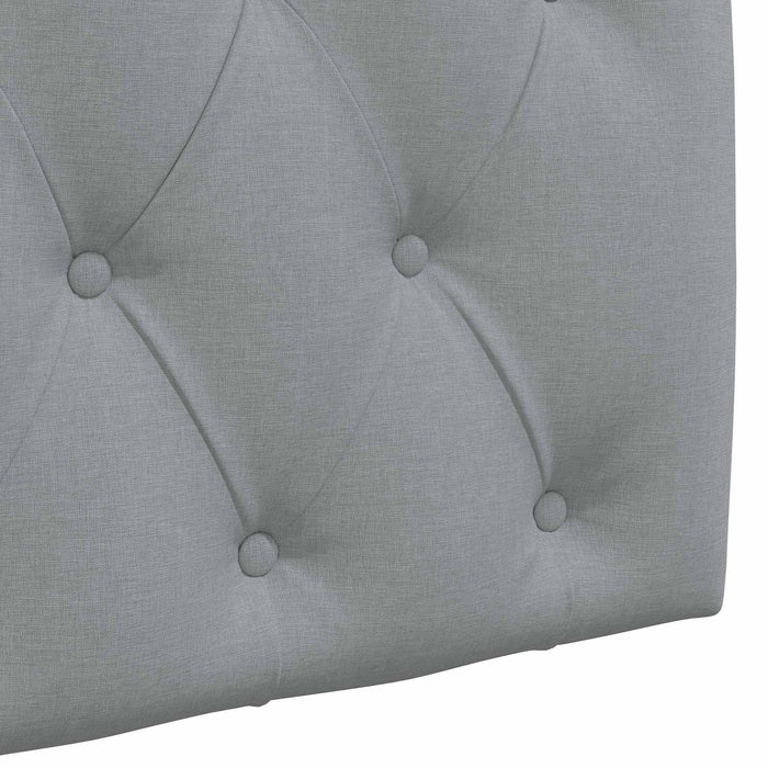 Cap de pat suspendat Gri deschis 130 x 55 x 7 cm țesătură - WALTI WALTI