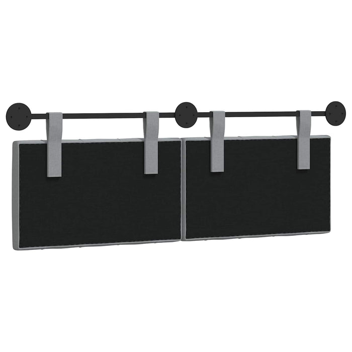 Cap de pat suspendat Gri deschis 130 x 55 x 7 cm țesătură - WALTI WALTI