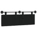 Cap de pat suspendat Pe perete Negru 130 x 55 x 7 cm țesătură - WALTI WALTI