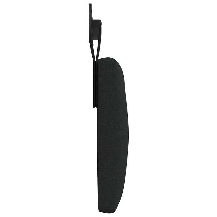 Cap de pat suspendat Pe perete Negru 130 x 55 x 7 cm țesătură - WALTI WALTI