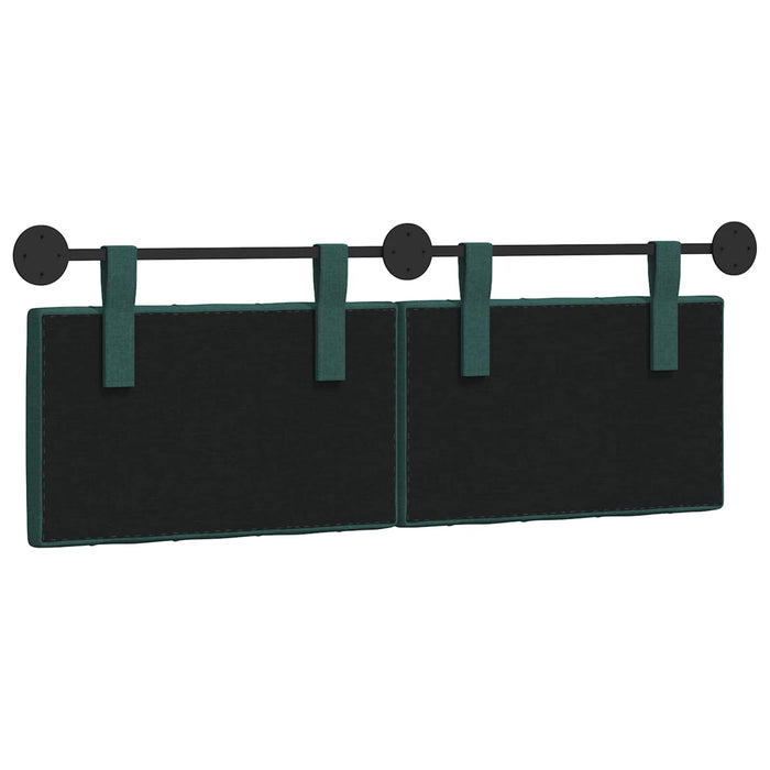 Cap de pat suspendat Verde închis 130 x 55 x 7 cm țesătură - WALTI WALTI