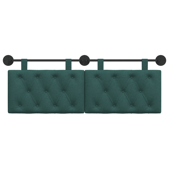 Cap de pat suspendat Verde închis 130 x 55 x 7 cm țesătură - WALTI WALTI