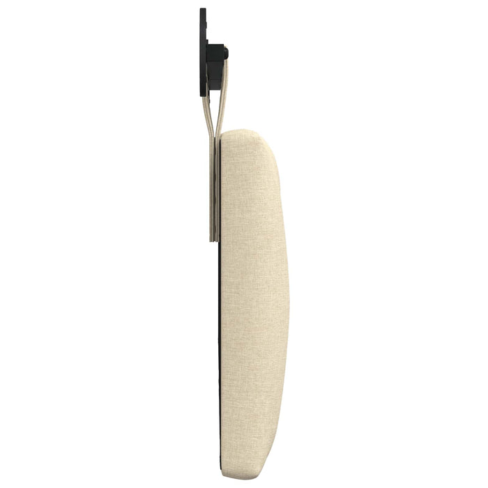 Cap de pat suspendat Pe perete Crem 130 x 55 x 7 cm țesătură - WALTI WALTI
