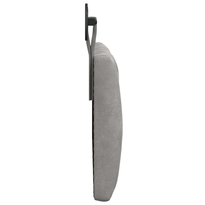 Cap de pat suspendat Gri deschis 130 x 55 x 7 cm Catifea WALTI