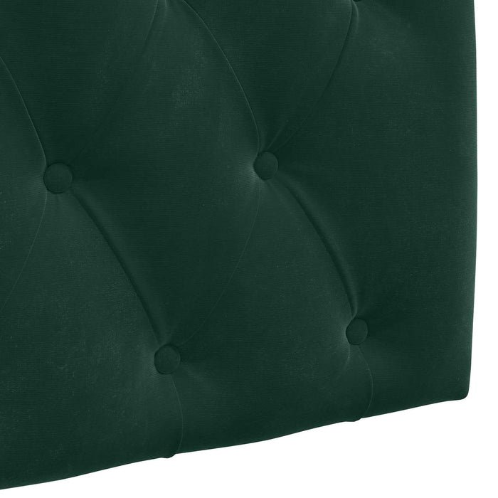 Cap de pat suspendat Verde închis 130 x 55 x 7 cm Catifea - WALTI WALTI