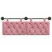 Cap de pat suspendat Pe perete Roz 130 x 55 x 7 cm Catifea - WALTI WALTI