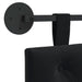 Cap de pat suspendat Pe perete Negru 130 x 55 x 7 cm Catifea - WALTI WALTI