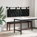 Cap de pat suspendat Pe perete Negru 130 x 55 x 7 cm Catifea - WALTI WALTI