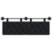 Cap de pat suspendat Pe perete Negru 130 x 55 x 7 cm Catifea - WALTI WALTI