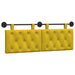 Cap de pat suspendat Pe perete Galben 130 x 55 x 7 cm Catifea - WALTI WALTI