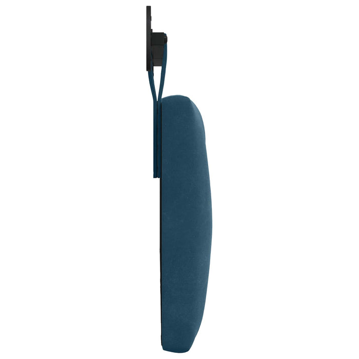 Cap de pat suspendat Pe perete albastru 130 x 55 x 7 cm Catifea - WALTI WALTI
