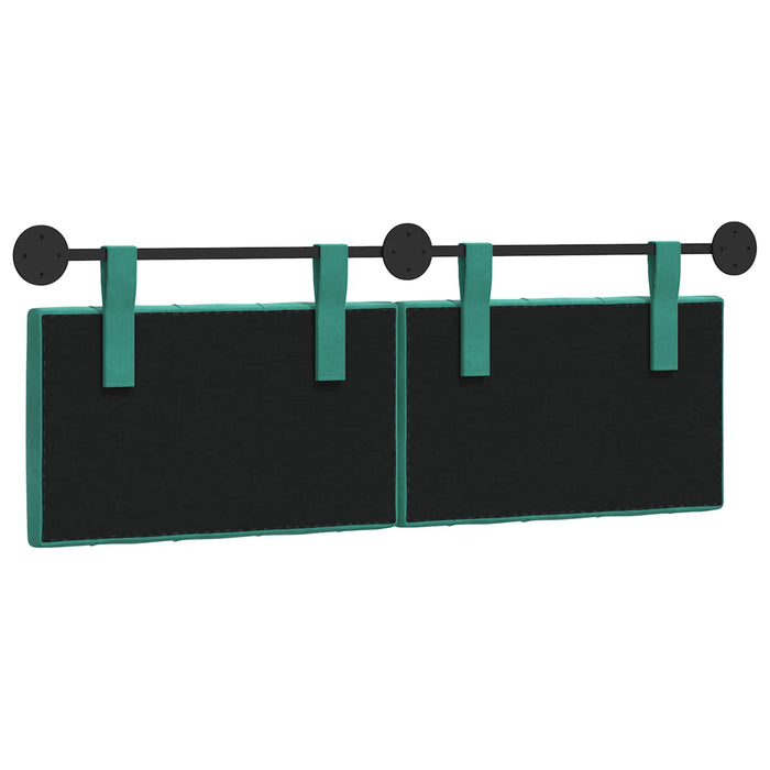 Cap de pat suspendat Pe perete Turcoaz 130 x 55 x 7 cm Catifea - WALTI WALTI