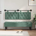 Cap de pat suspendat Verde Mării 130 x 55 x 7 cm Catifea - WALTI WALTI