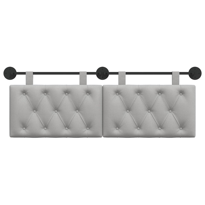 Cap de pat suspendat Gri nori 150 x 55 x 7 cm țesătură - WALTI WALTI