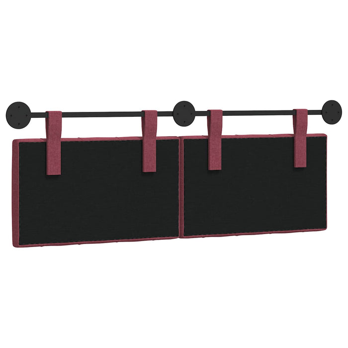 Cap de pat suspendat Roșu Vin 150 x 55 x 7 cm țesătură - WALTI WALTI