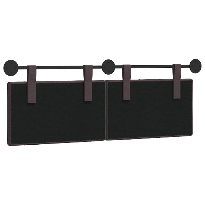 Cap de pat suspendat Maro închis 150 x 55 x 7 cm țesătură - WALTI WALTI