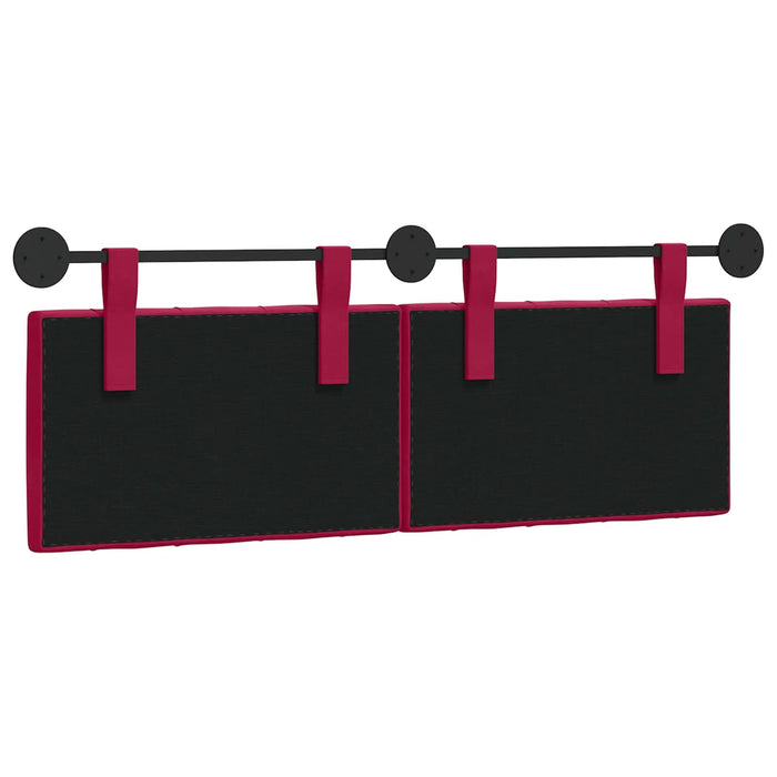 Cap de pat suspendat Pe perete Roșu Vin 150 x 55 x 7 cm Catifea - WALTI WALTI