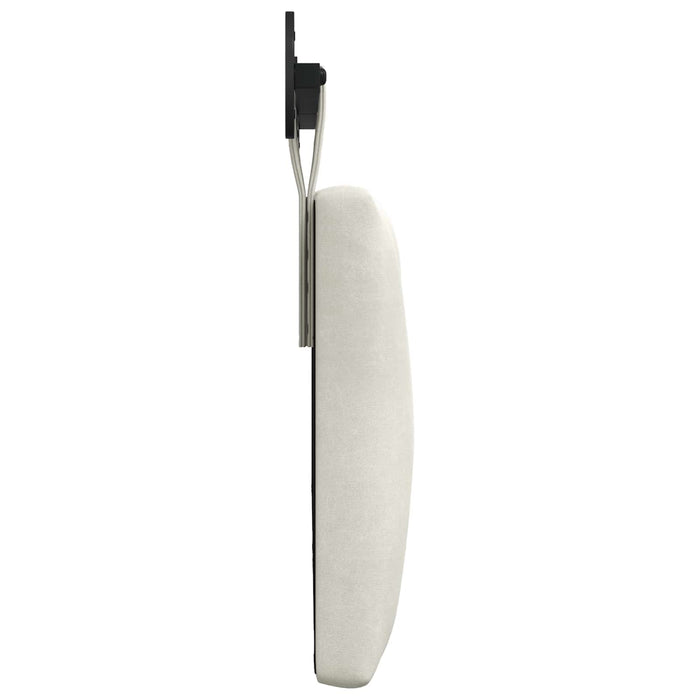 Cap de pat suspendat Pe perete Crem 150 x 55 x 7 cm Catifea WALTI