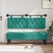 Cap de pat suspendat Pe perete Turcoaz 150 x 55 x 7 cm Catifea - WALTI WALTI