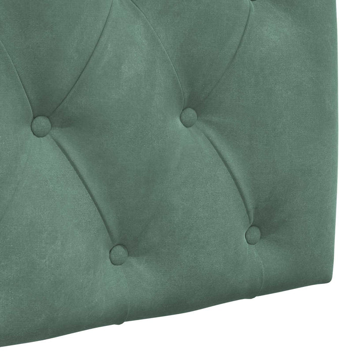 Cap de pat suspendat Verde Mării 150 x 55 x 7 cm Catifea WALTI