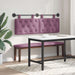 Cap de pat suspendat Pe perete Violet 150 x 55 x 7 cm Catifea - WALTI WALTI