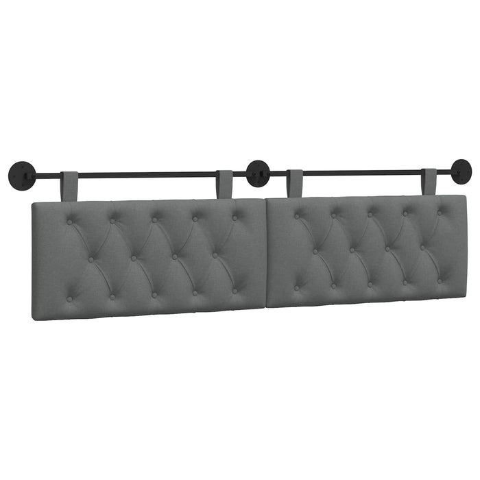 Cap de pat suspendat Gri închis 170 x 55 x 7 cm țesătură - WALTI WALTI