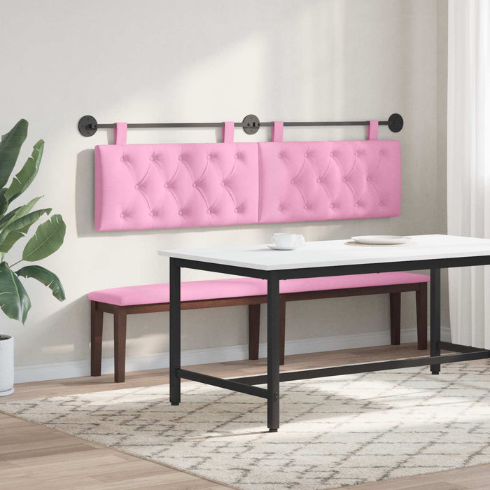 Cap de pat suspendat Pe perete Roz 170 x 55 x 7 cm țesătură - WALTI WALTI