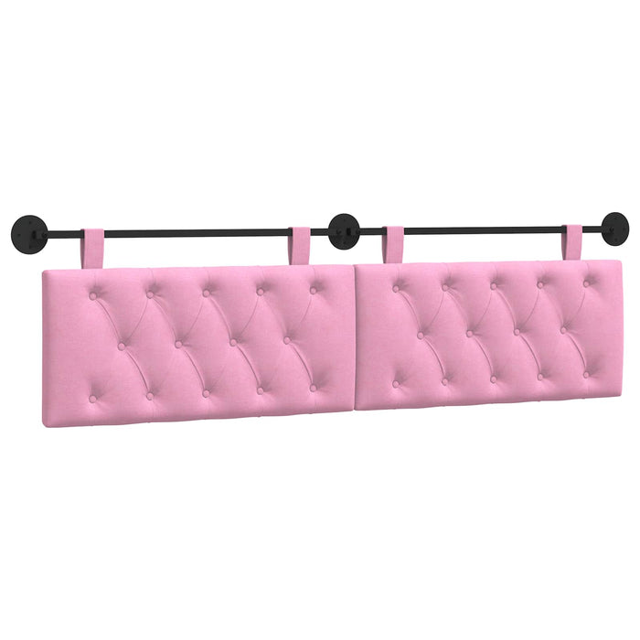 Cap de pat suspendat Pe perete Roz 170 x 55 x 7 cm țesătură - WALTI WALTI